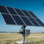 obrotnica solarna w działaniu