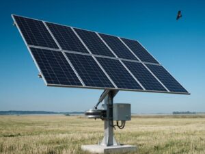 obrotnica solarna w działaniu