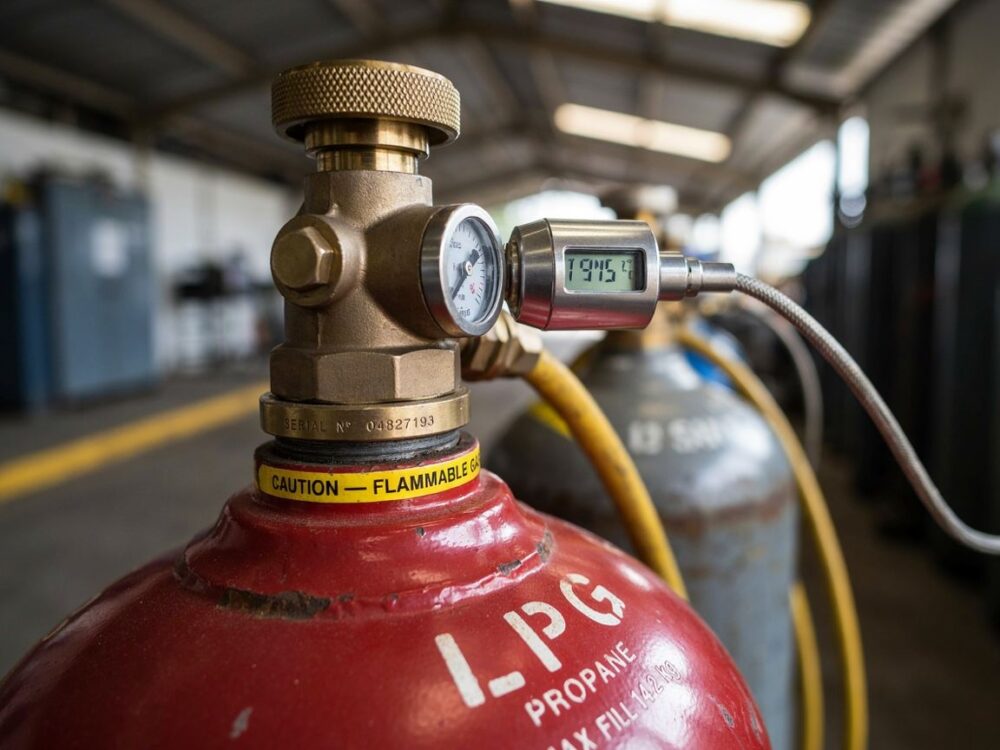 przepływomierz gazu LPG w instalacji